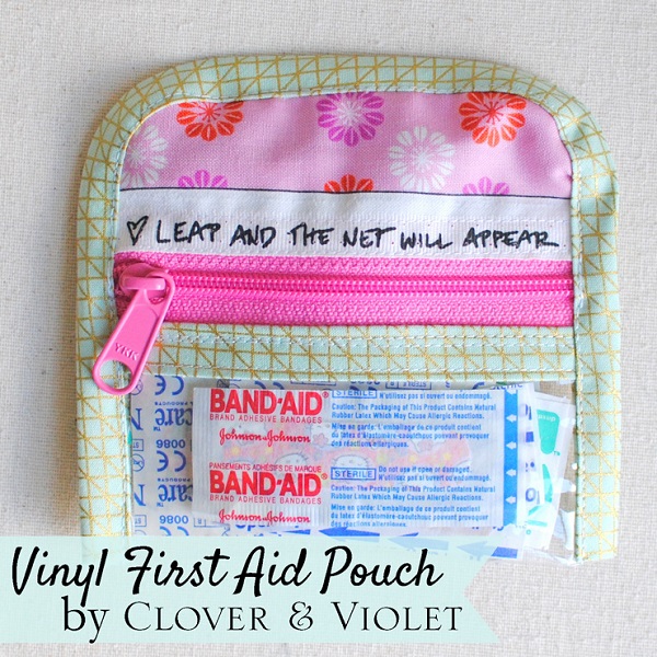 Tutorial: Vinyl window first-aid pouch you can slip in your purse