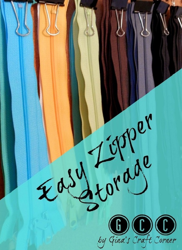 Tutorial: Easy zipper storage