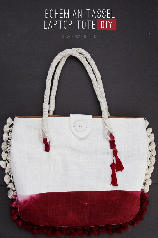 Tutorial: Bohemian Tassel Laptop Tote