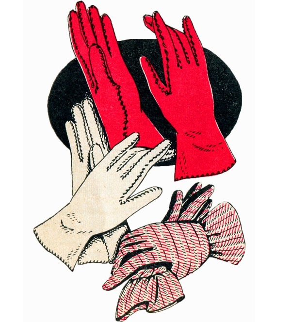 Free pattern: Vintage day gloves