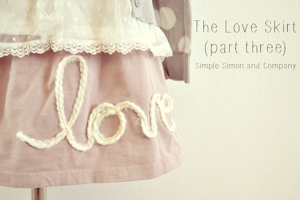 Tutorial: Little girl's Love skirt