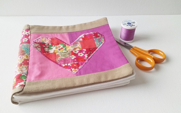 Tutorial: Make a keepsake book from your fabric scraps