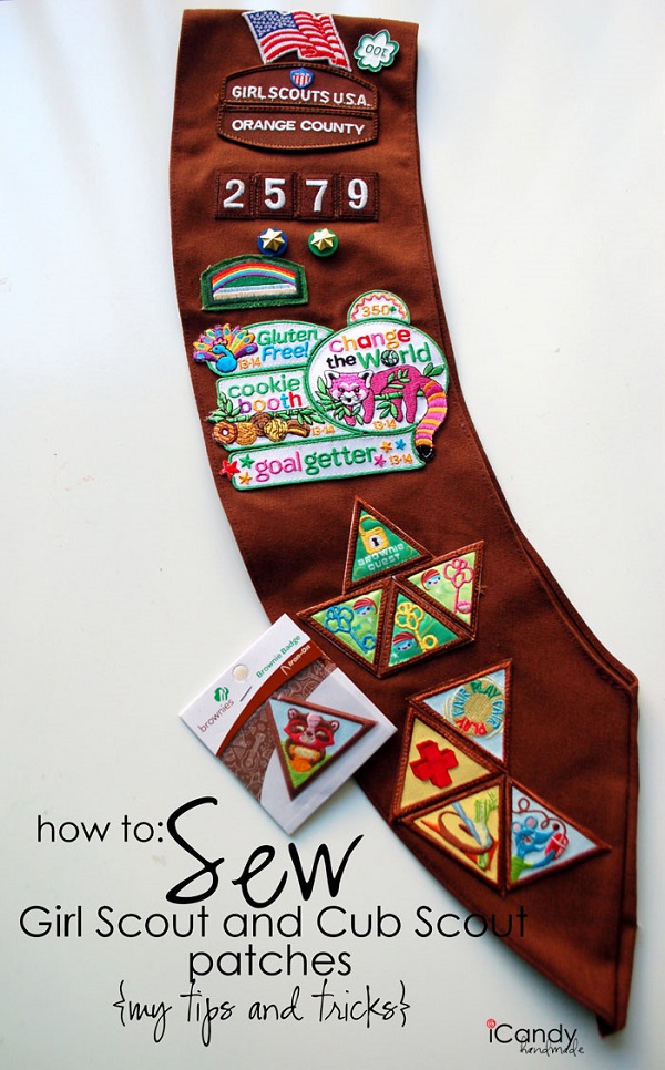 Tutorial: Sew scout badges quickly and easily on your sewing machine