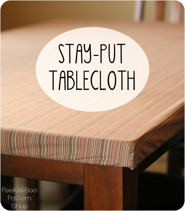 Tutorial: Make a tablecloth that stays put