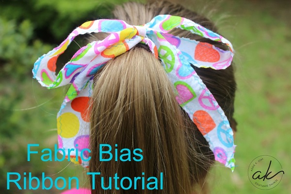 Tutorial: Bias fabric ribbons