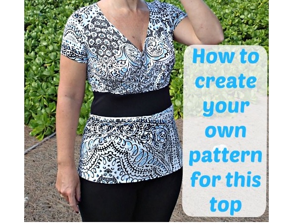 Video tutorial: Make a crossover top from a basic t-shirt pattern