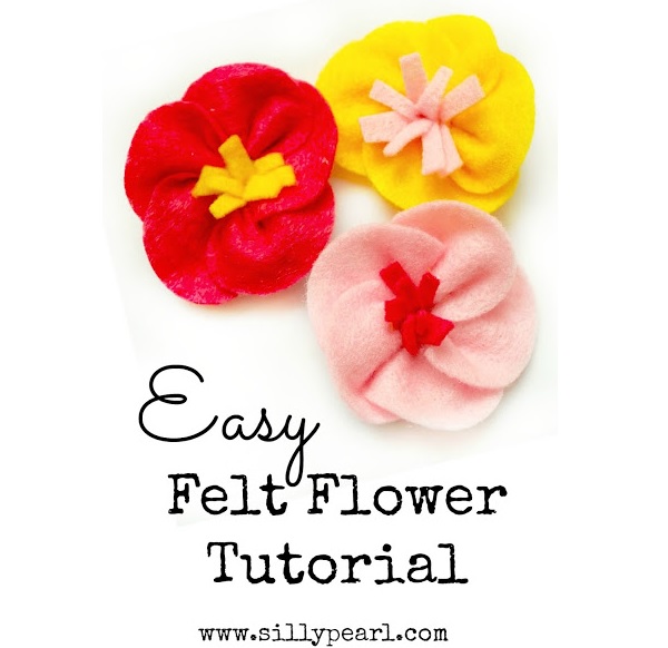 Tutorial: Easy gathered felt flower