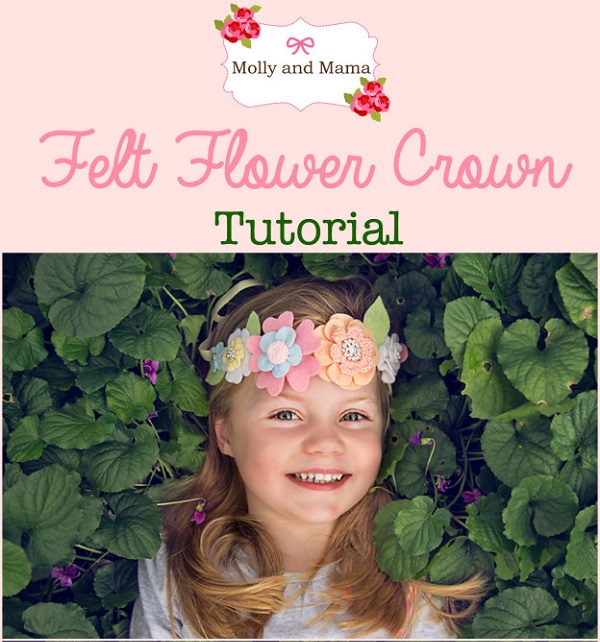 Tutorial: Felt flower crown