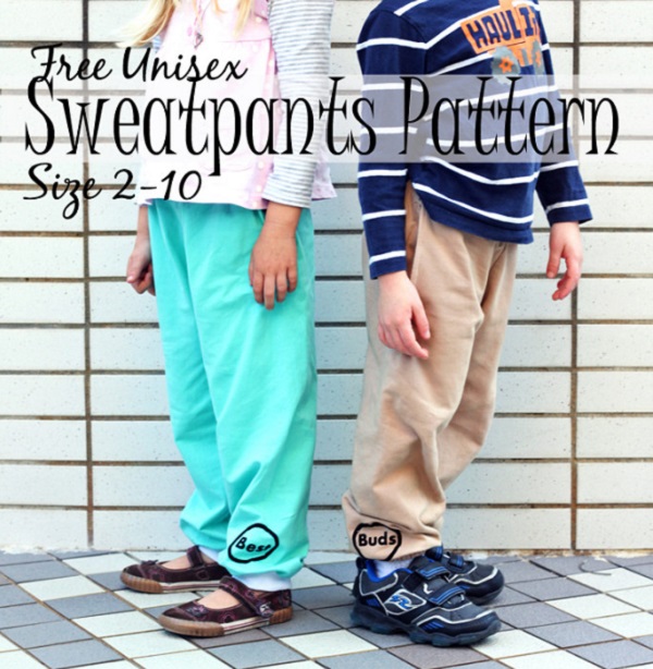 Free pattern: Kids unisex sweatpants