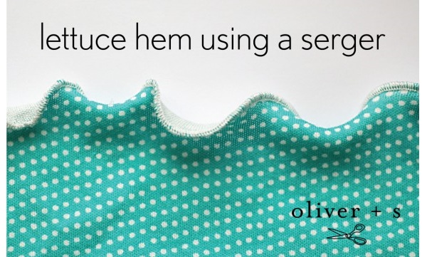 Tutorial: How to make a lettuce edge on your serger