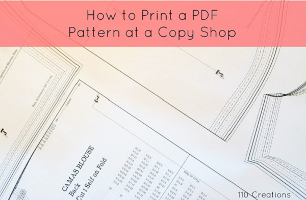 Tutorial: Printing PDF patterns at a copy shop