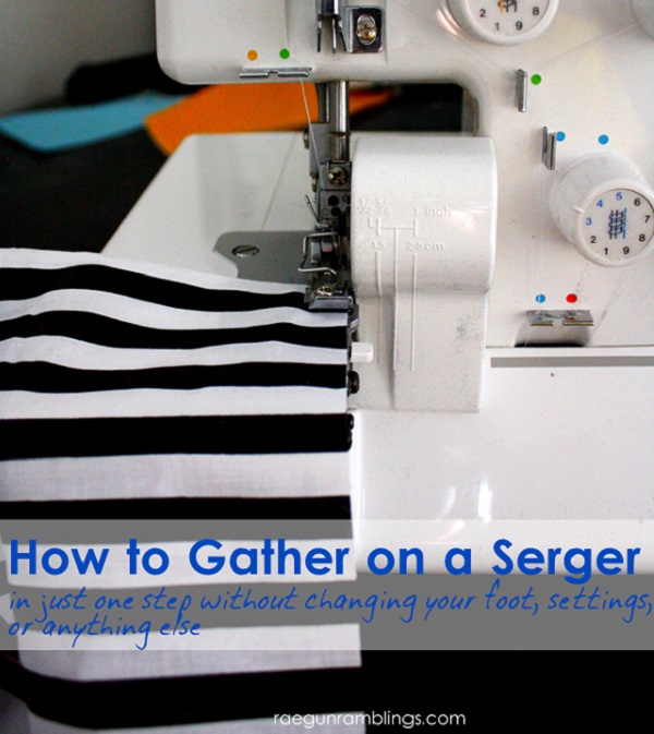 Tutorial: 2 easy ways to gather fabric on your serger