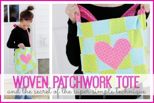 Tutorial: Woven patchwork tote bag