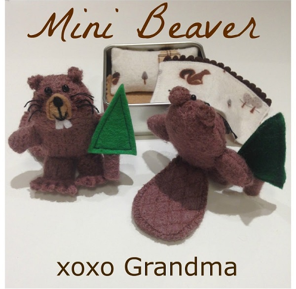 Free pattern: Beaver softie