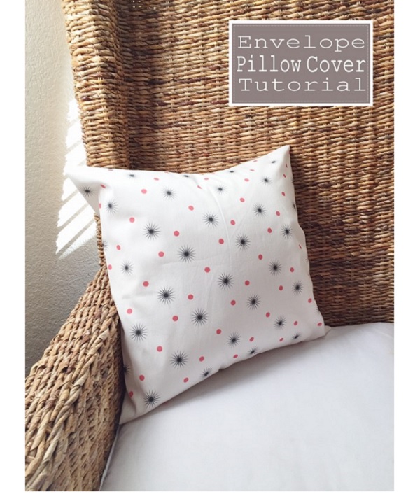 Tutorial: Easy pillow cover with an envelope closure