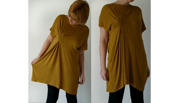 Tutorial: Asymmetric pleated tunic