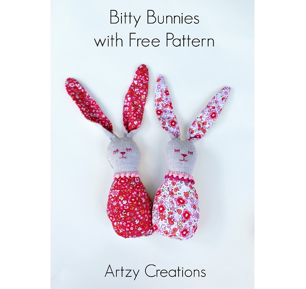 Free pattern: Bitty Bunnies softies