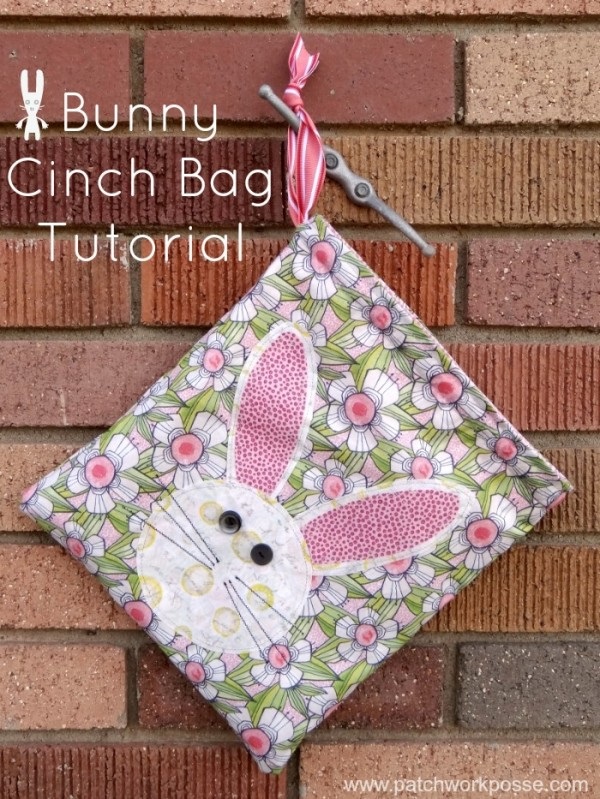 Tutorial: Easter Bunny Cinch Bag