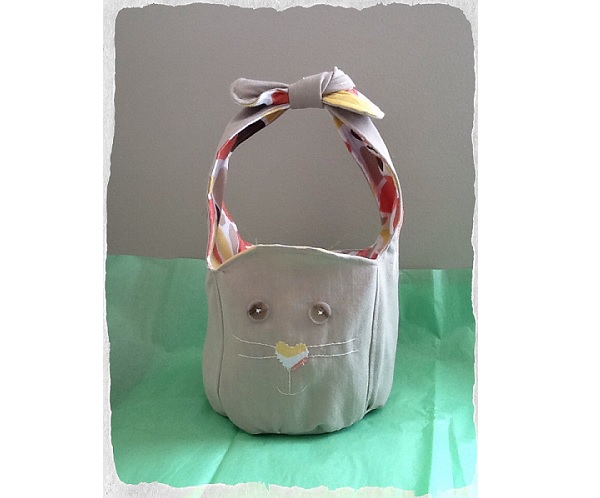 Free pattern: Bunny ear bucket bag