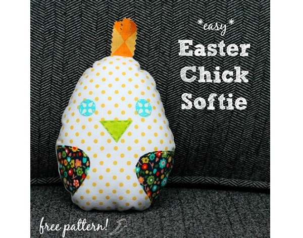 Free pattern: Easy Easter chick softie