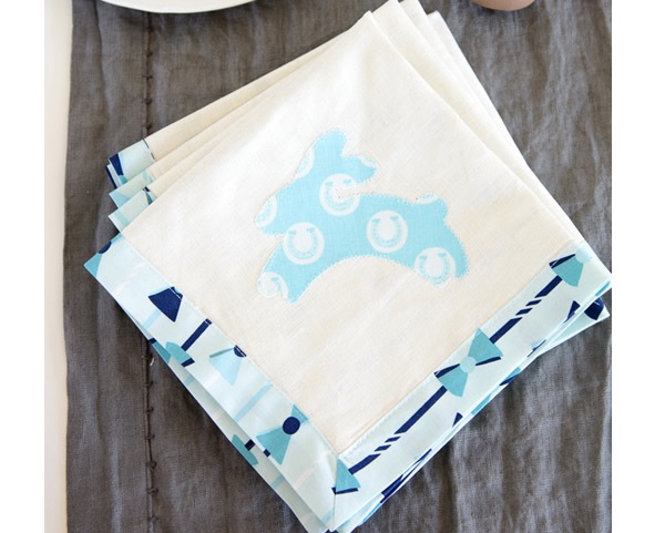 Tutorial: Sew a set of Easter napkins