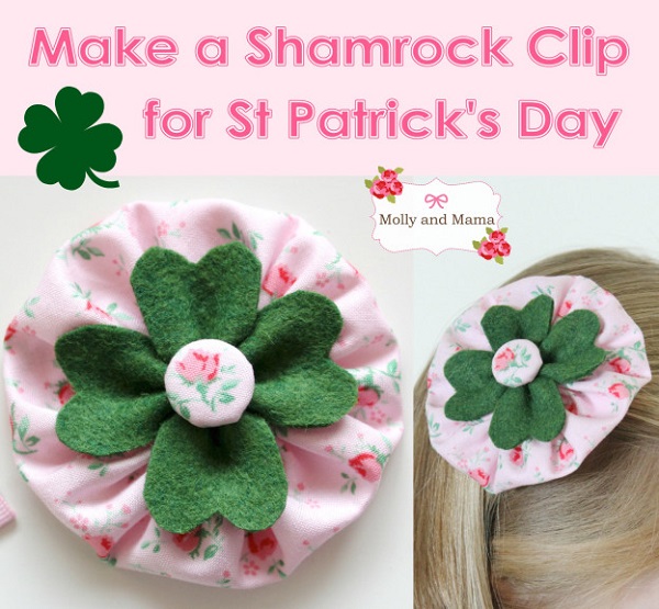 Tutorial: Shamrock hair clip