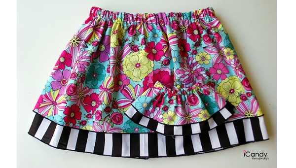 Tutorial: Layered skirts for a little girl and her doll