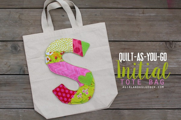 Tutorial: Oversized scrappy quilted monogram