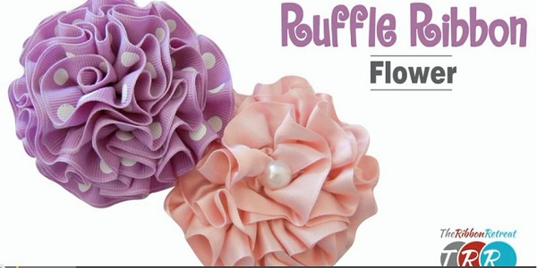 Video tutorial: Ruffle ribbon flower