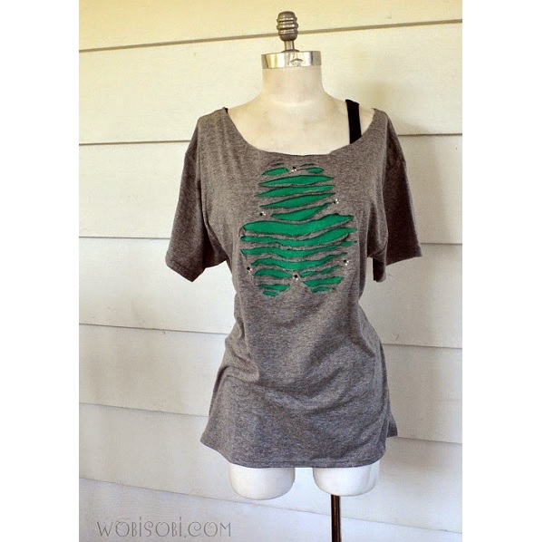 Tutorial: Peekaboo Shamrock Tee