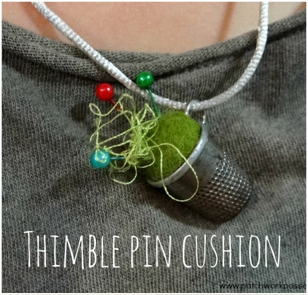 Tutorial: Thimble pincushion pendant