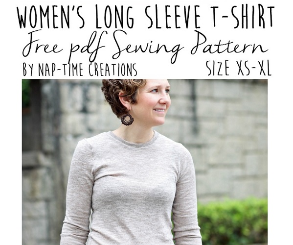 Free pattern: Womens long sleeve t-shirt