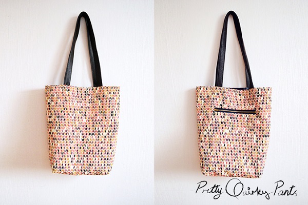 Tutorial: Tote with an outside zippered pocket