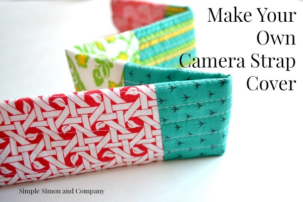 Tutorial: Pretty patchwork camera strap cover