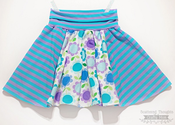 Free pattern: Roller Skate Circle Skirt for girls