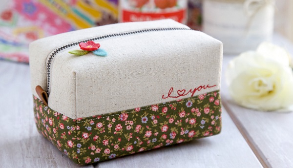 Tutorial: Boxy zippered pouch