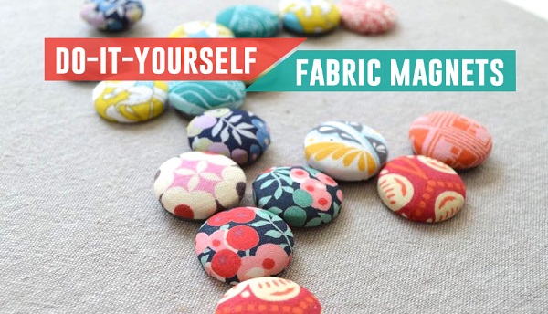 Tutorial: Scrap fabric magnets