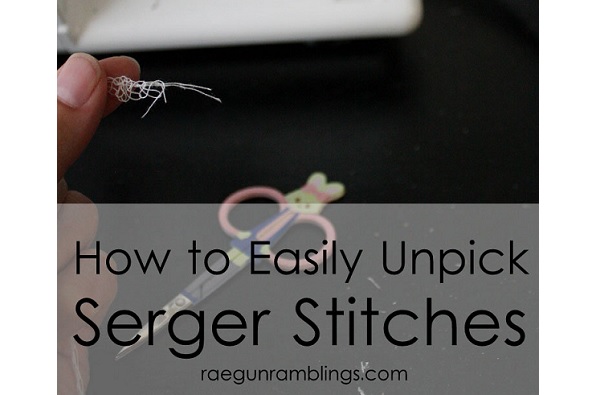 Tutorial: Easy way to unpick a serged seam