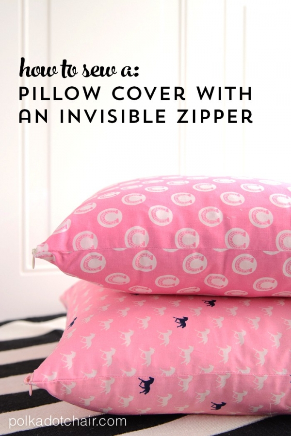 Tutorial: Pillow cover with an invisible zipper