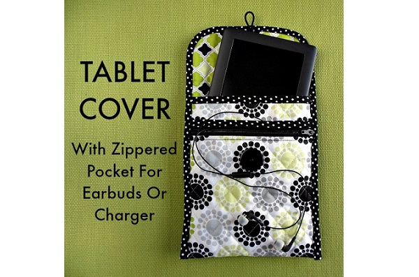 Tutorial: Tablet cover with a zippered pocket