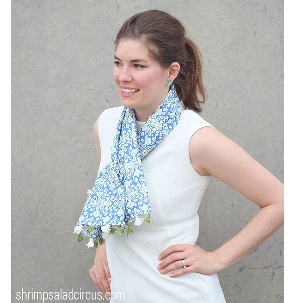 Tutorial: Spring tassel scarf