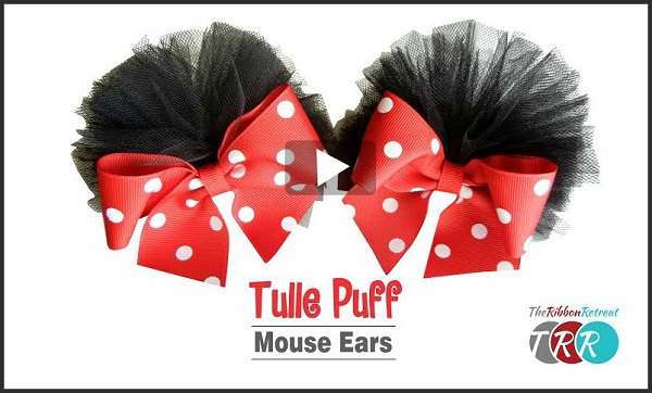 Video tutorial: Mouse ear tulle puff bows