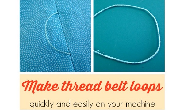 Tutorial: Thread belt loops made on your sewing machine