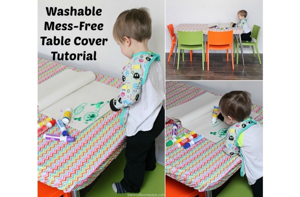 Tutorial: Waterproof fitted table cover for craft time