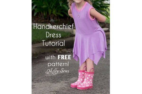 Tutorial: Handkerchief hem play dress for girls