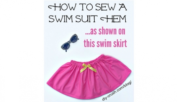 Tutorial: 2 ways to hem swimsuit fabric