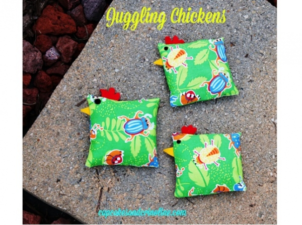 Tutorial: Chicken bean bags for juggling or other toss games