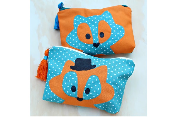 Tutorial: A foxy zippered bag