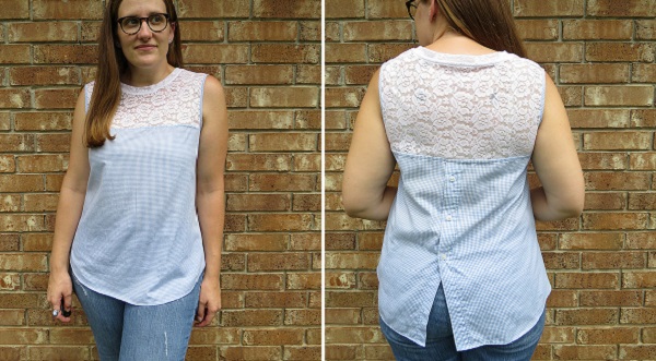 Tutorial: Button back shirt refashion