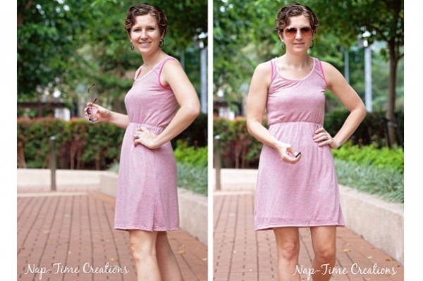 Free pattern: Women's simple summer tank dress